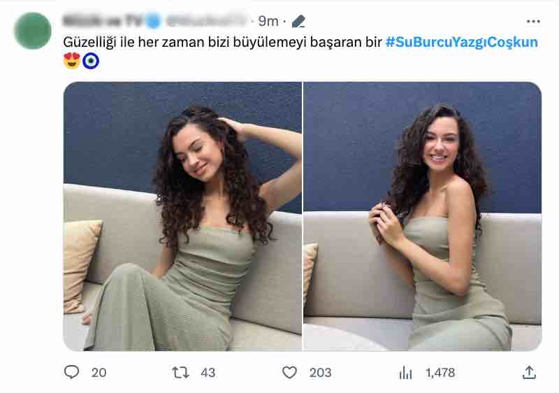 su burcu yazgi coskun un kanepe pozlari begeni topladi tatli enerjik ve guzel